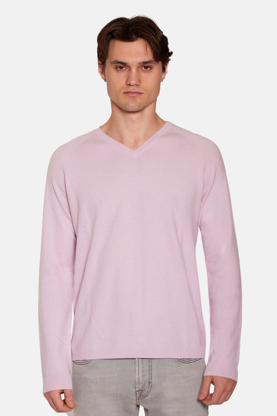 Ford Cashmere V Neck Pink
