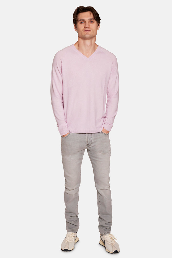 Ford Cashmere V Neck Pink