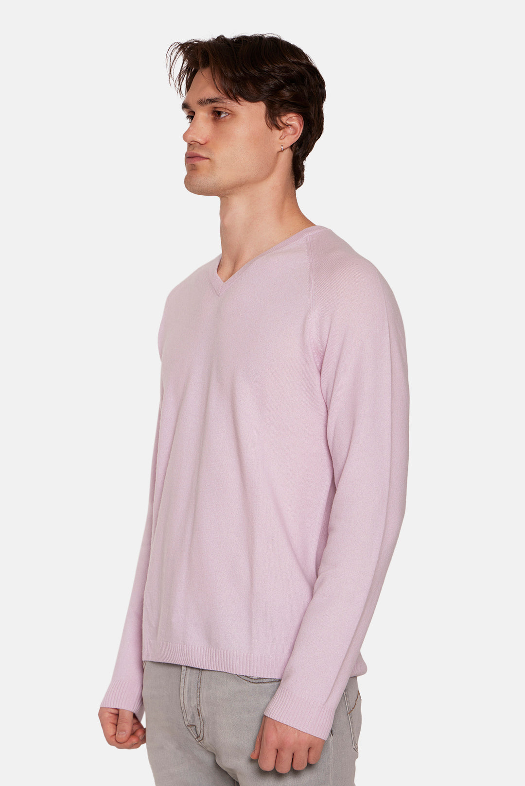 Ford Cashmere V Neck Pink