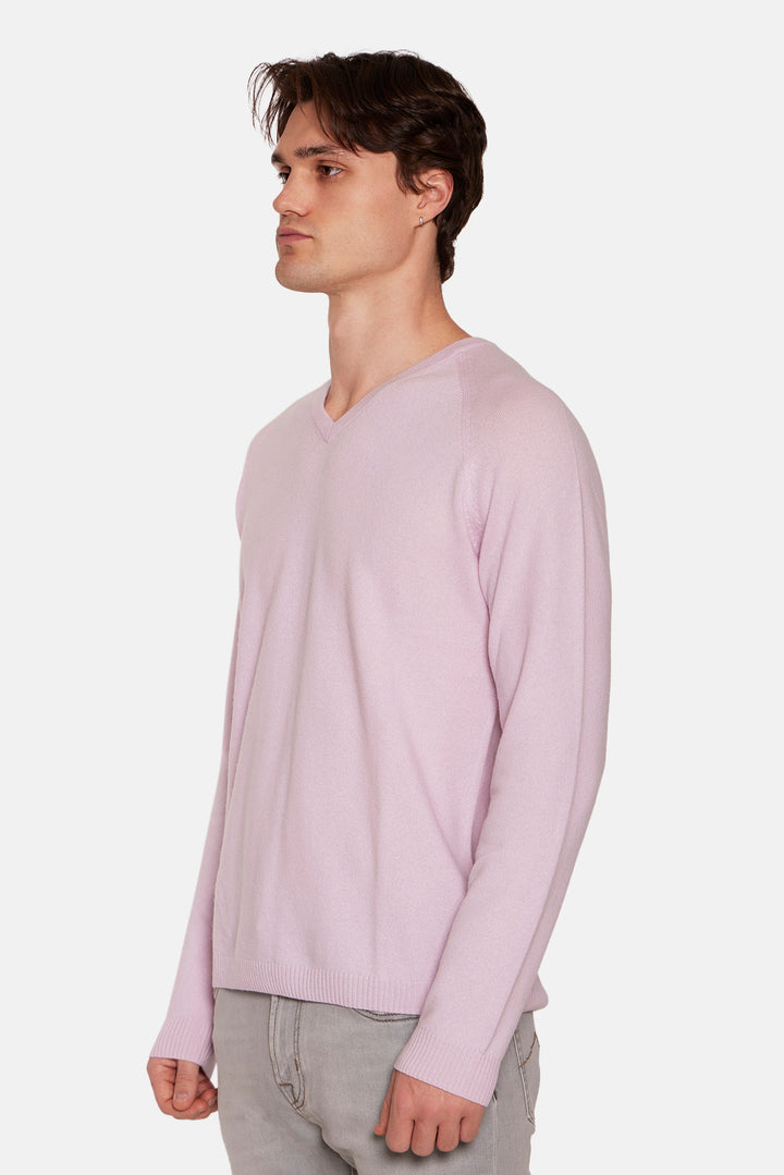 Ford Cashmere V Neck Pink