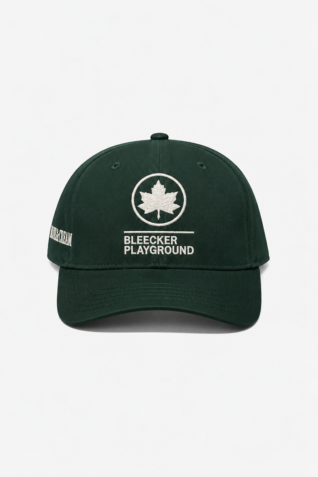 Bleecker Playground Snapback Green W/ White Font