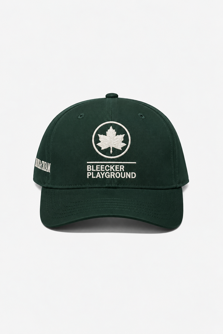 Bleecker Playground Snapback Green W/ White Font