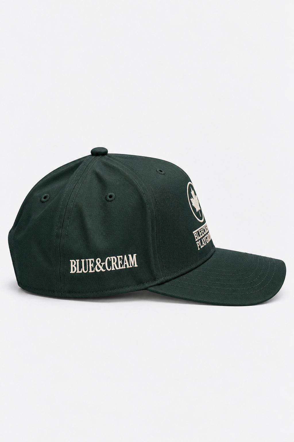 Bleecker Playground Snapback Green W/ White Font