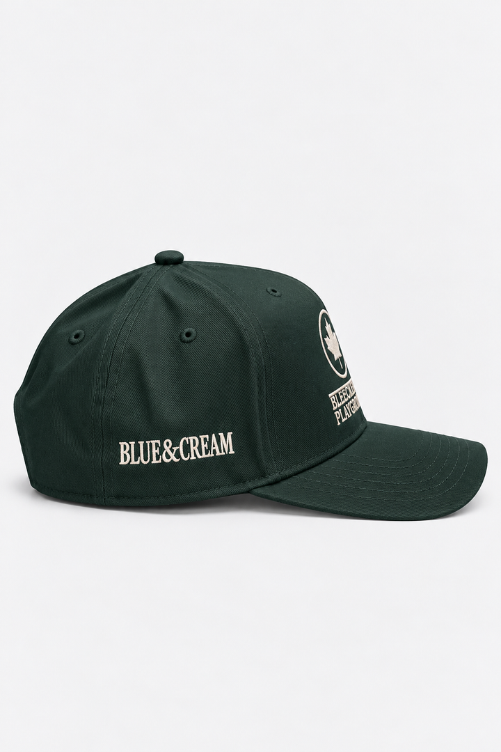 Bleecker Playground Snapback Green W/ White Font