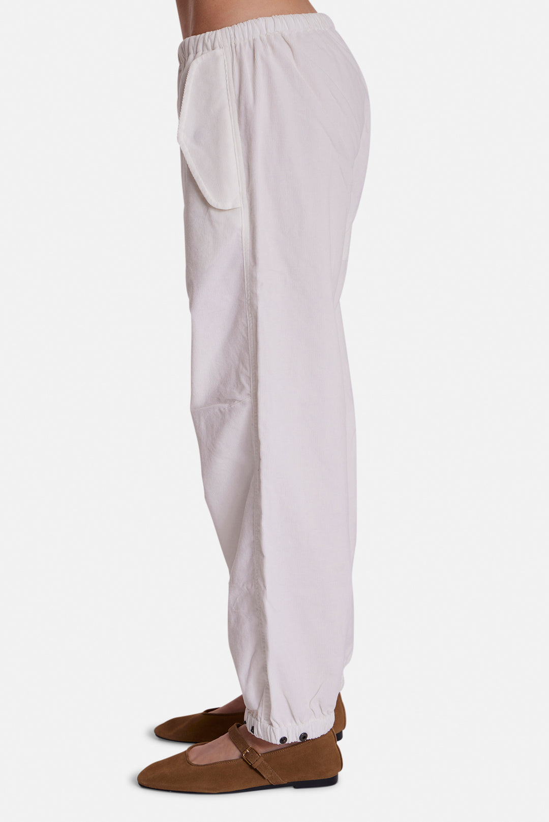 Justine Corduroy Pant White