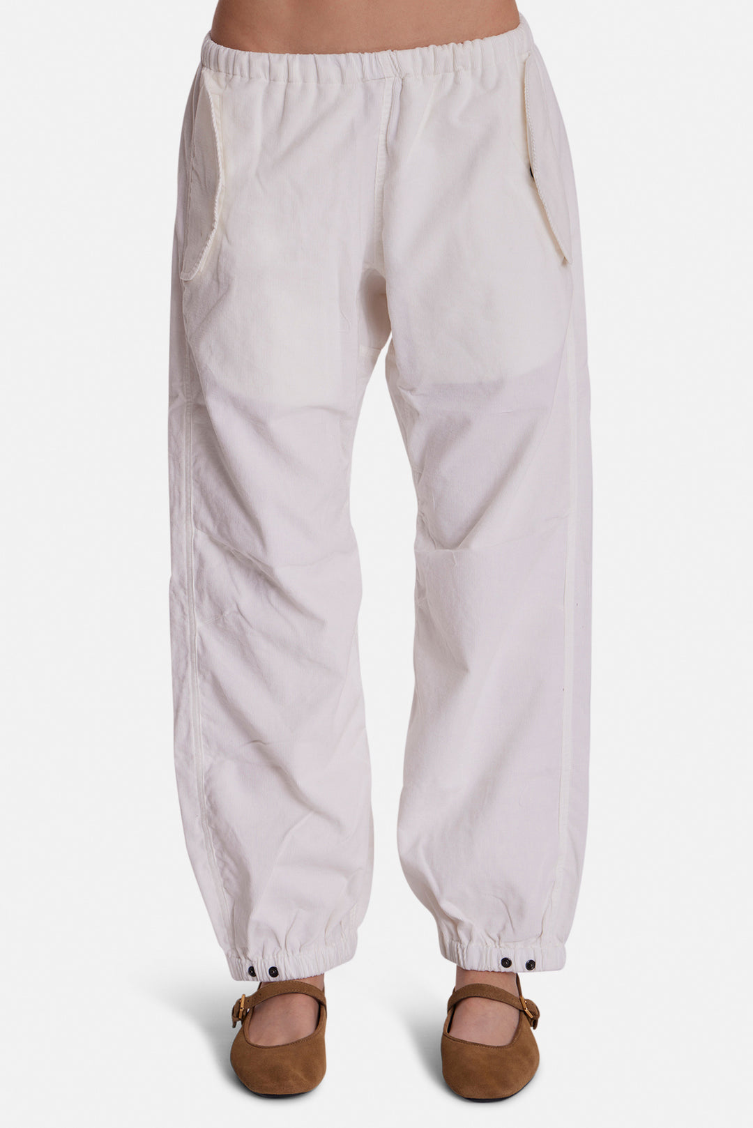 Justine Corduroy Pant White