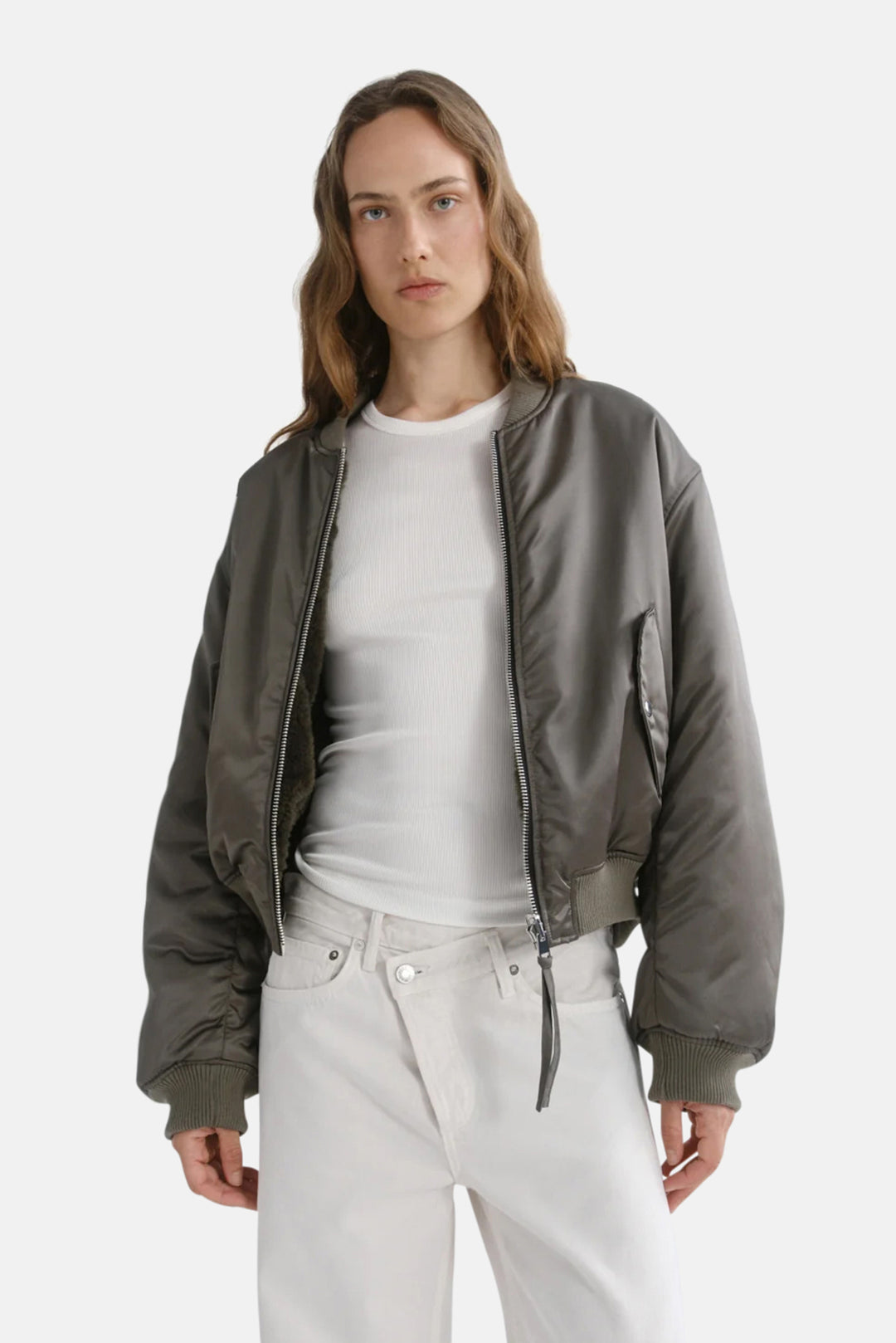 Frankie Reversible Bomber in Fern