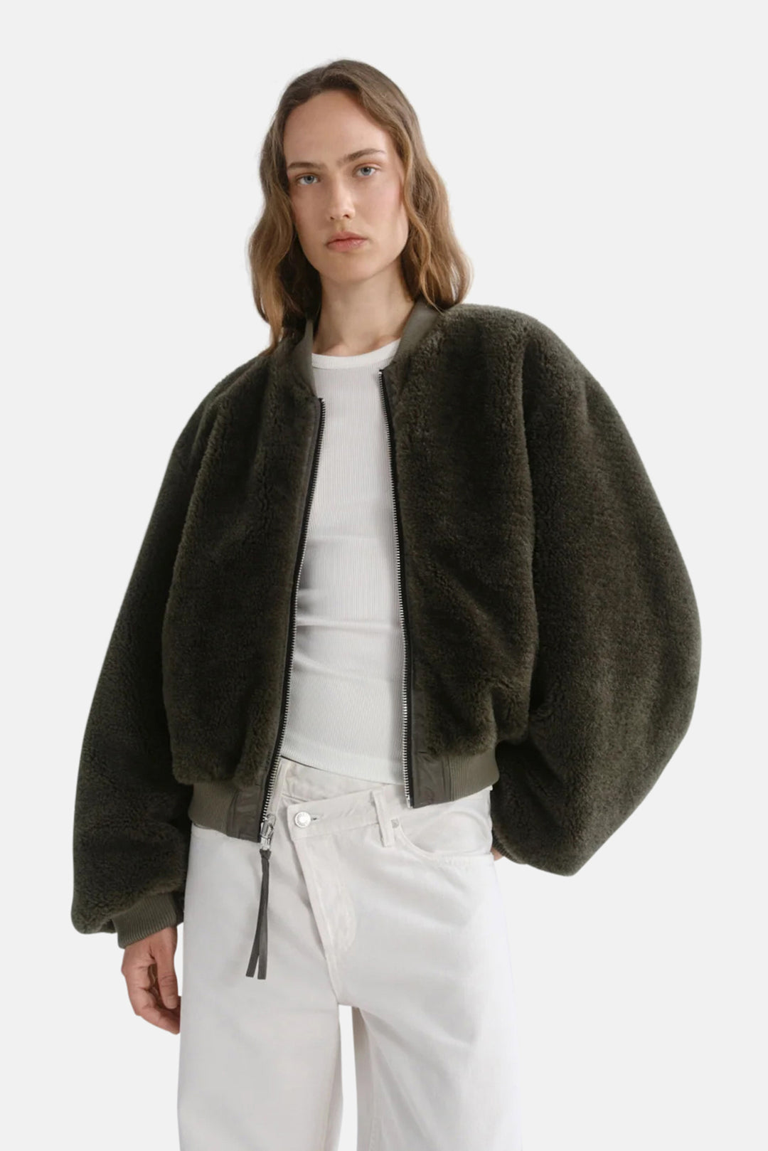Frankie Reversible Bomber in Fern