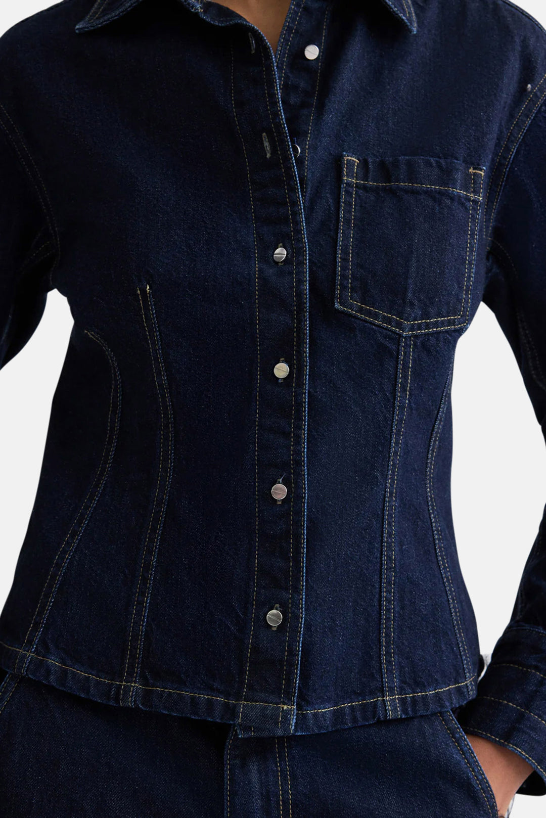 Franny Shirt in Indigo Resin