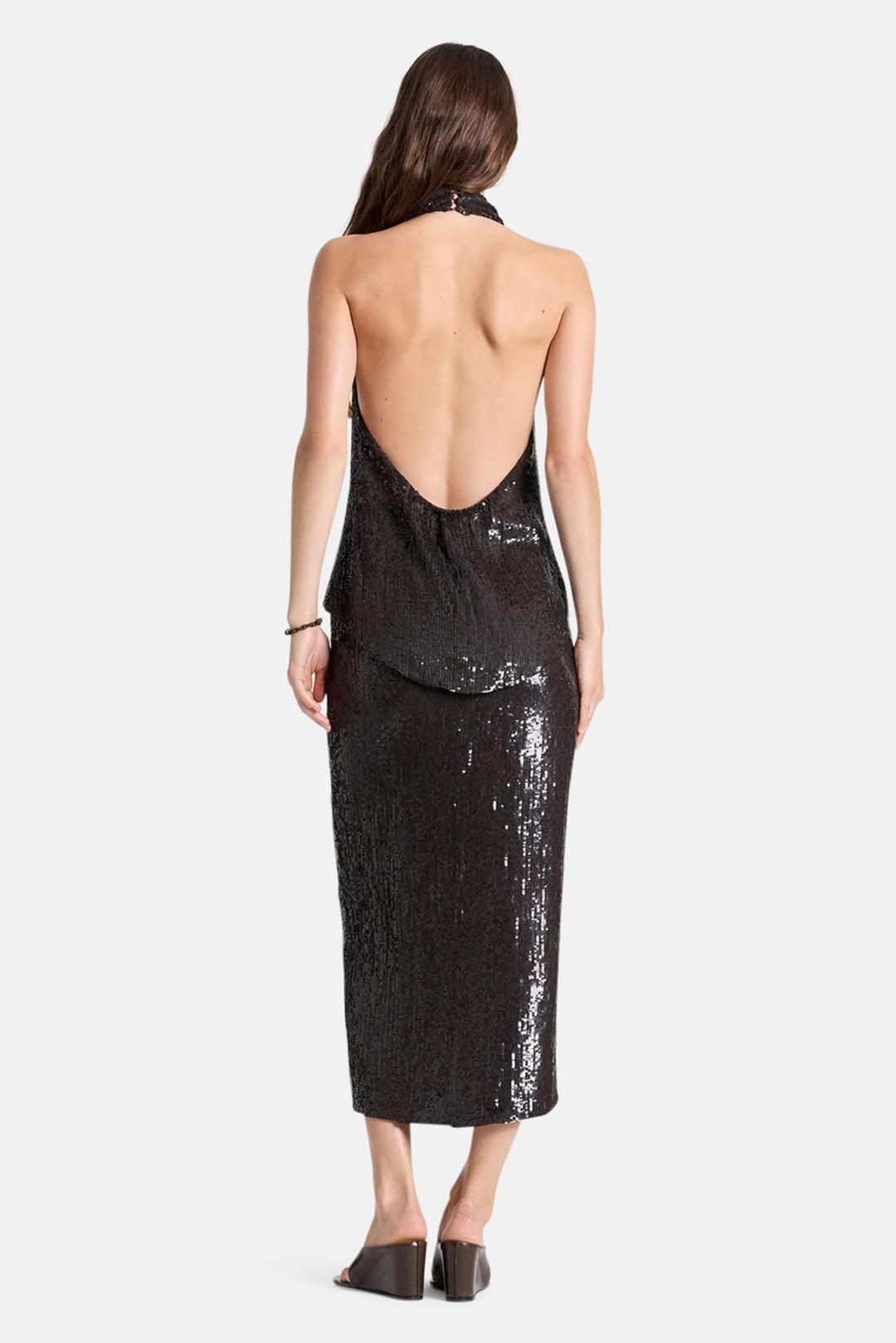 Friday Night Top in Fishscale Sequins Delicioso