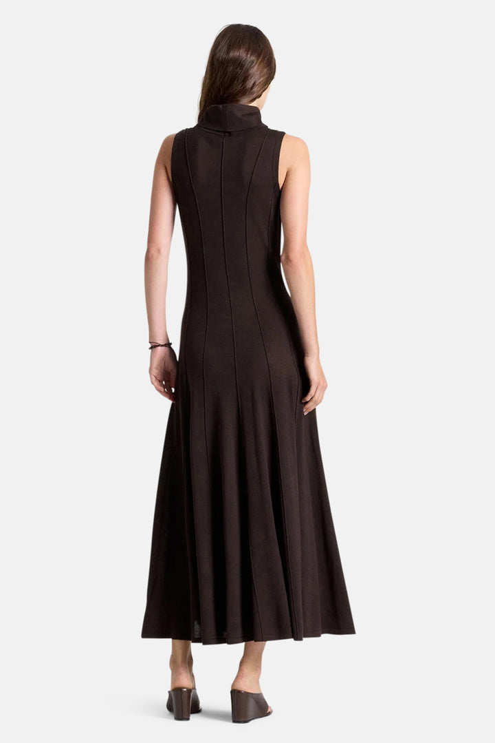 Funnel Neck Sleeveless Dress After Dark
