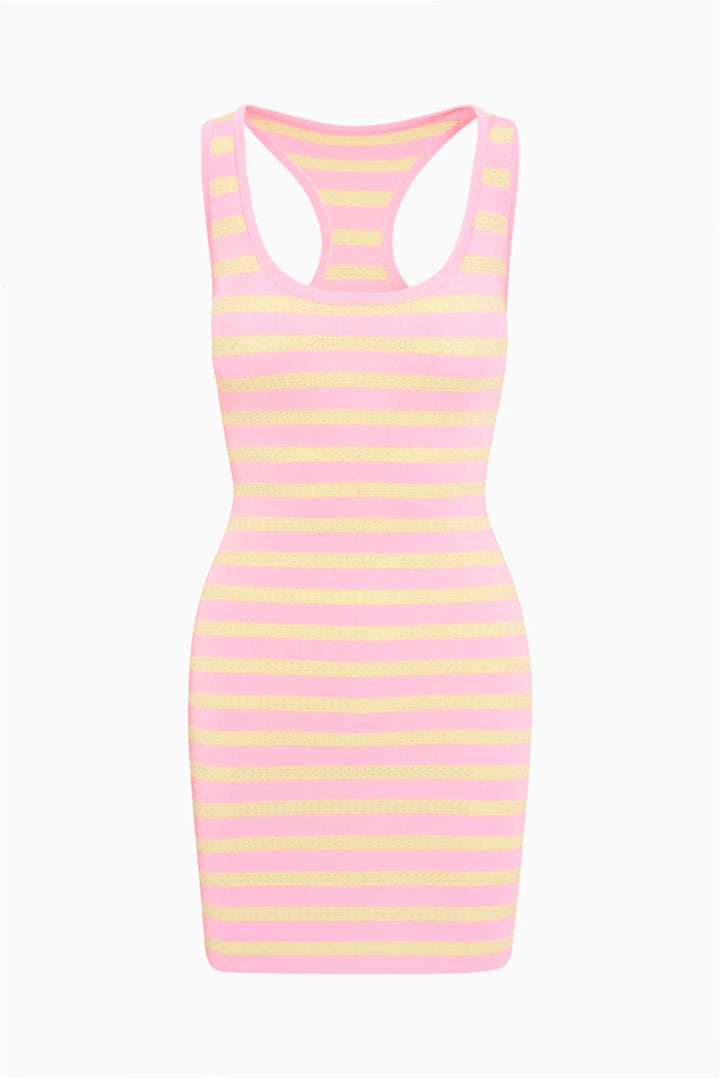 Gayle Striped Knit Tank Dress Boardwalk Candy