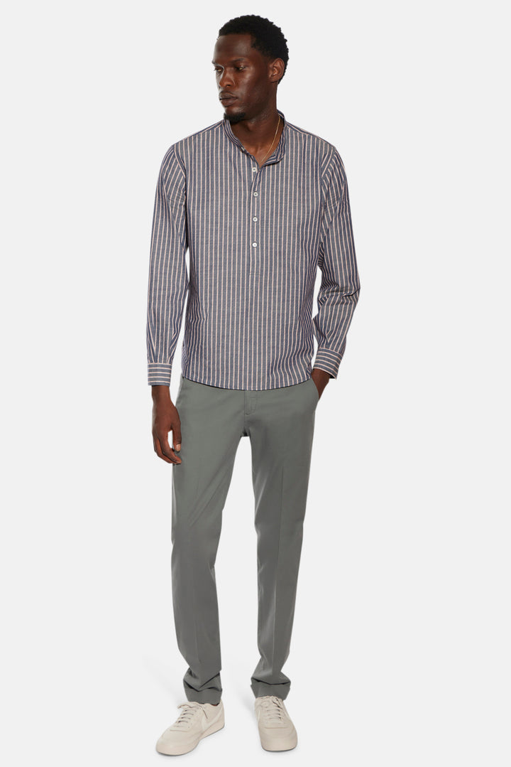 Gabri Pop Over Shirt Denim Red/White Stripe