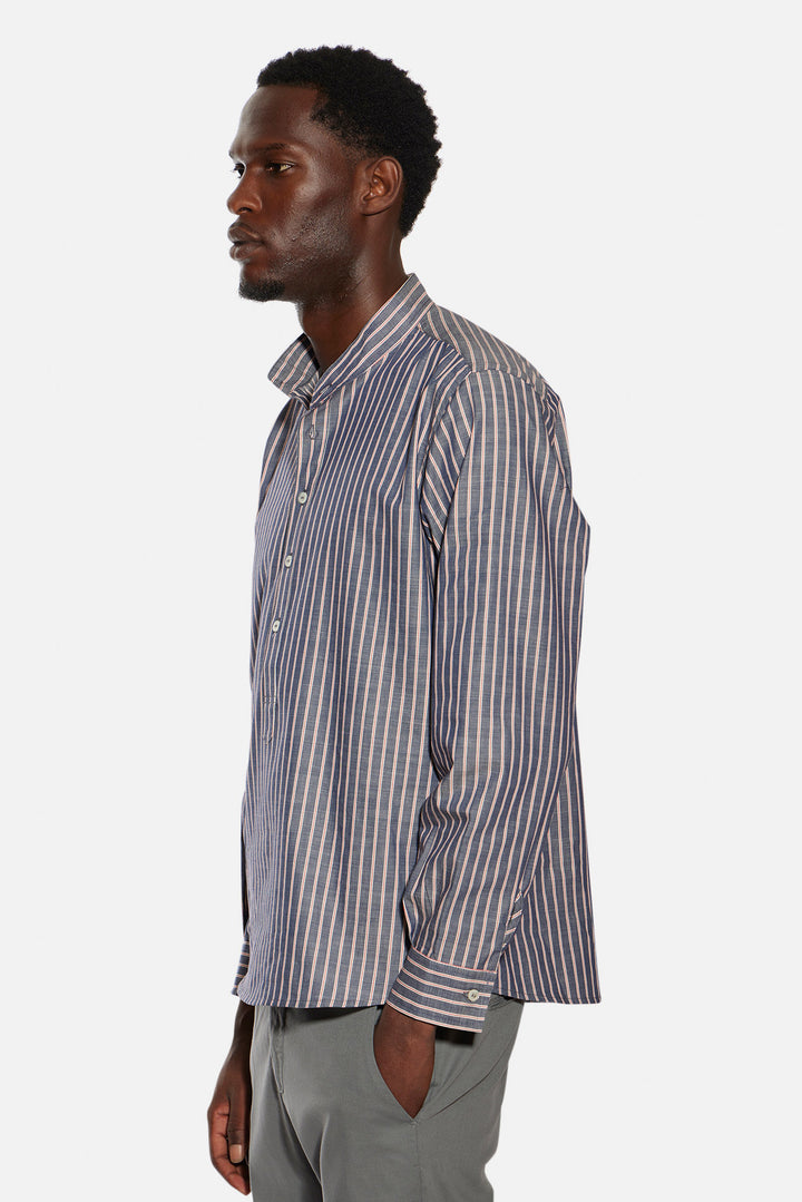 Gabri Pop Over Shirt Denim Red/White Stripe