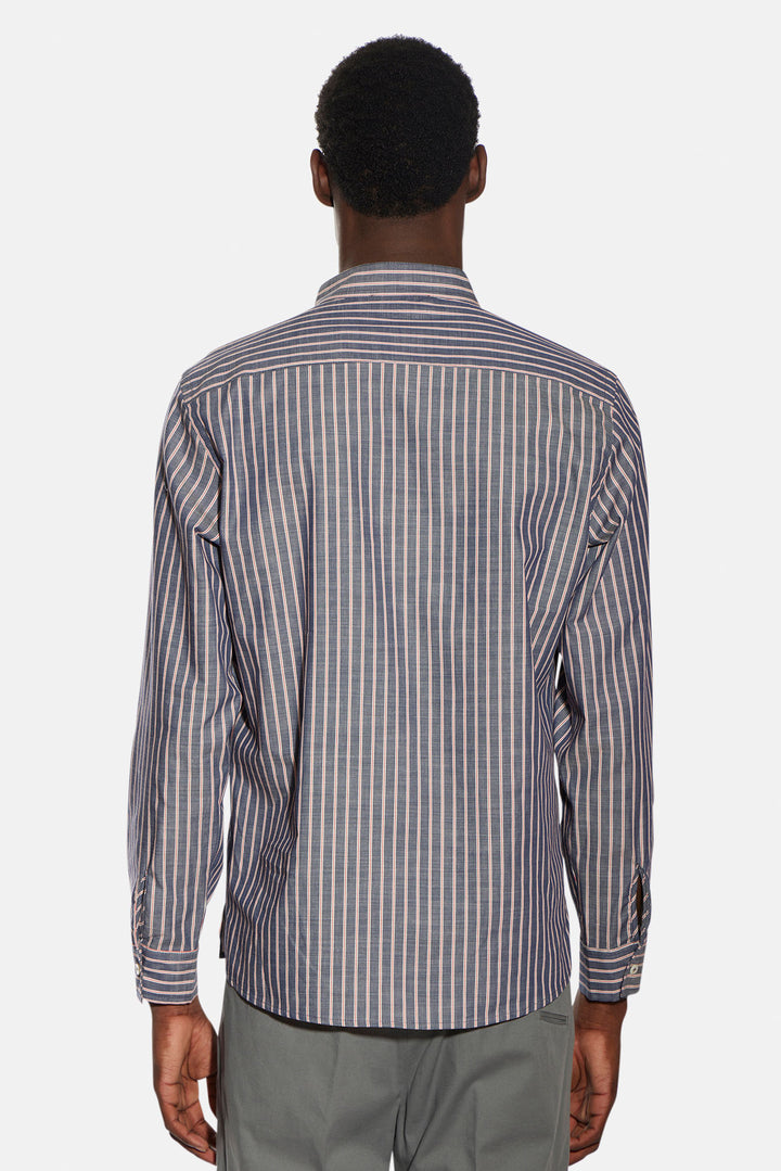 Gabri Pop Over Shirt Denim Red/White Stripe