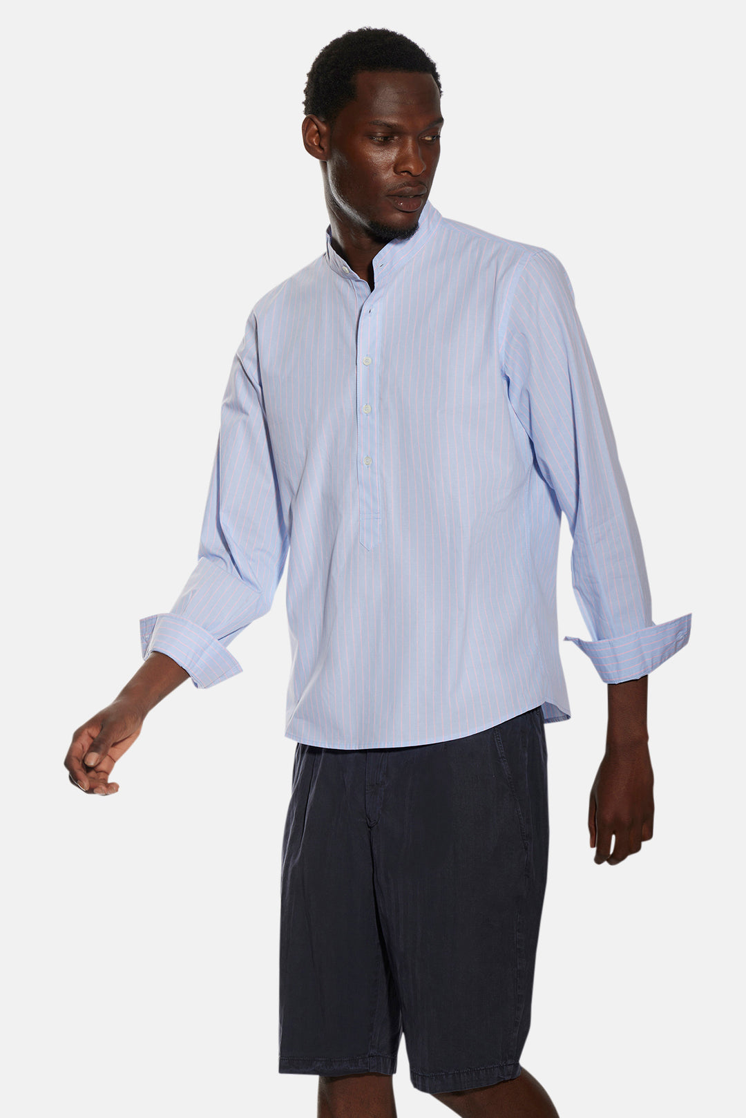 Gabri Pop Over Shirt Sky/Pink Stripe