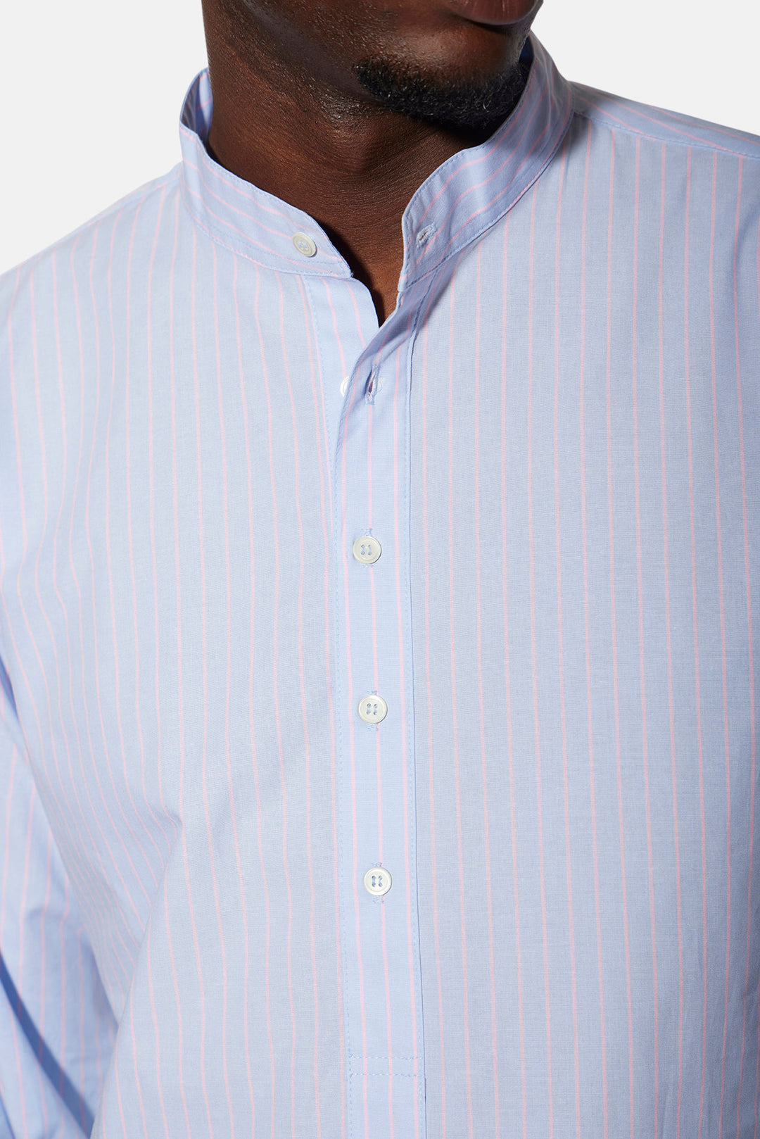 Gabri Pop Over Shirt Sky/Pink Stripe