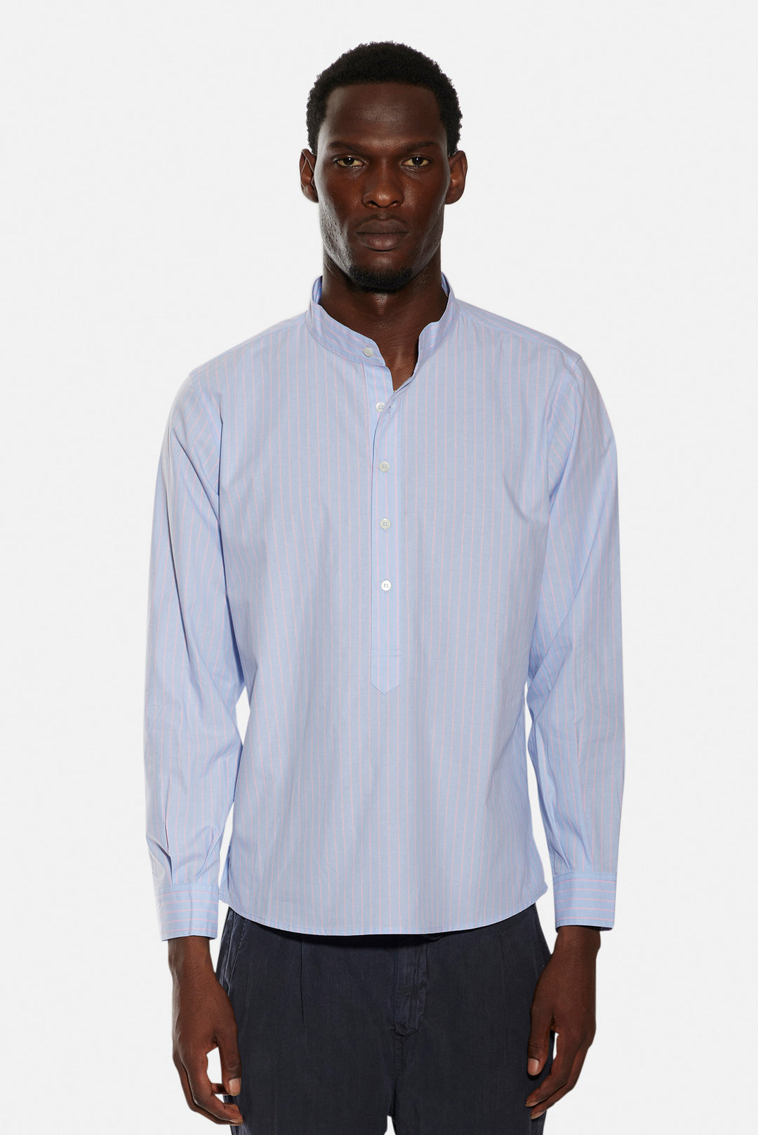 Gabri Pop Over Shirt Sky/Pink Stripe