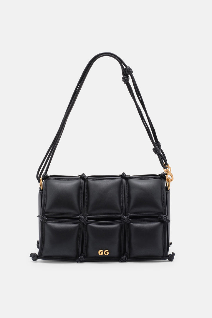 Gaia Puff Crossbody Black