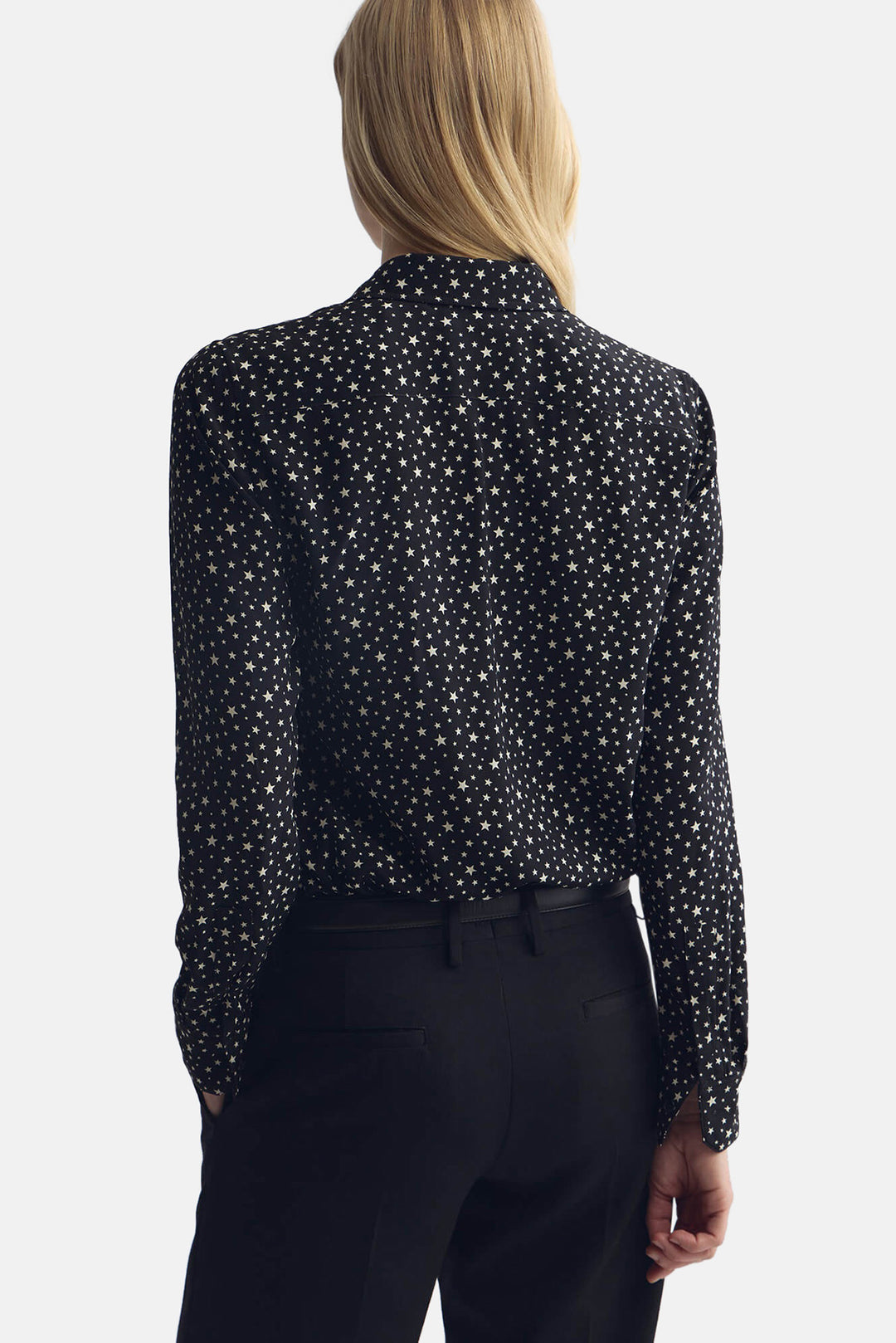 Gaia Slim Shirt Black/Ivory Star