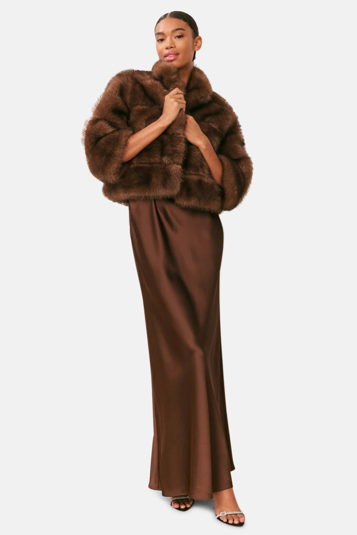 Gelman Faux Fur Jacket Dark Sable