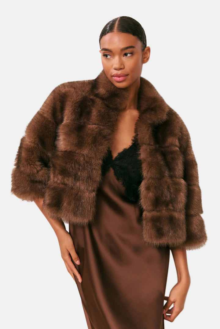 Gelman Faux Fur Jacket Dark Sable