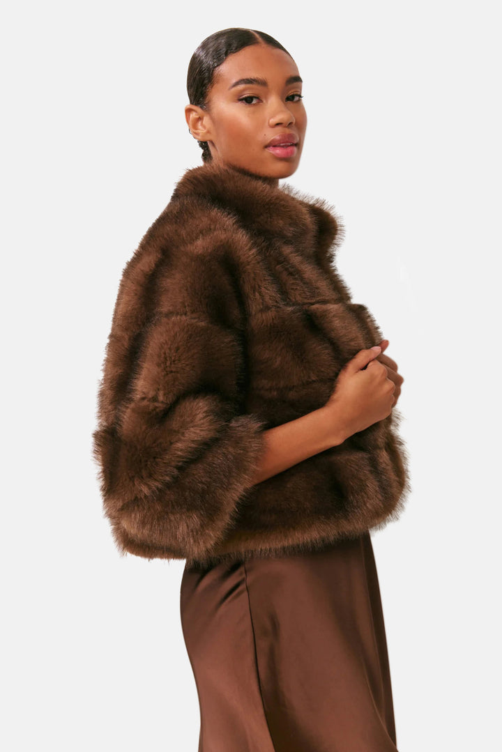 Gelman Faux Fur Jacket Dark Sable