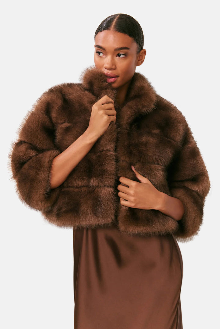Gelman Faux Fur Jacket Dark Sable