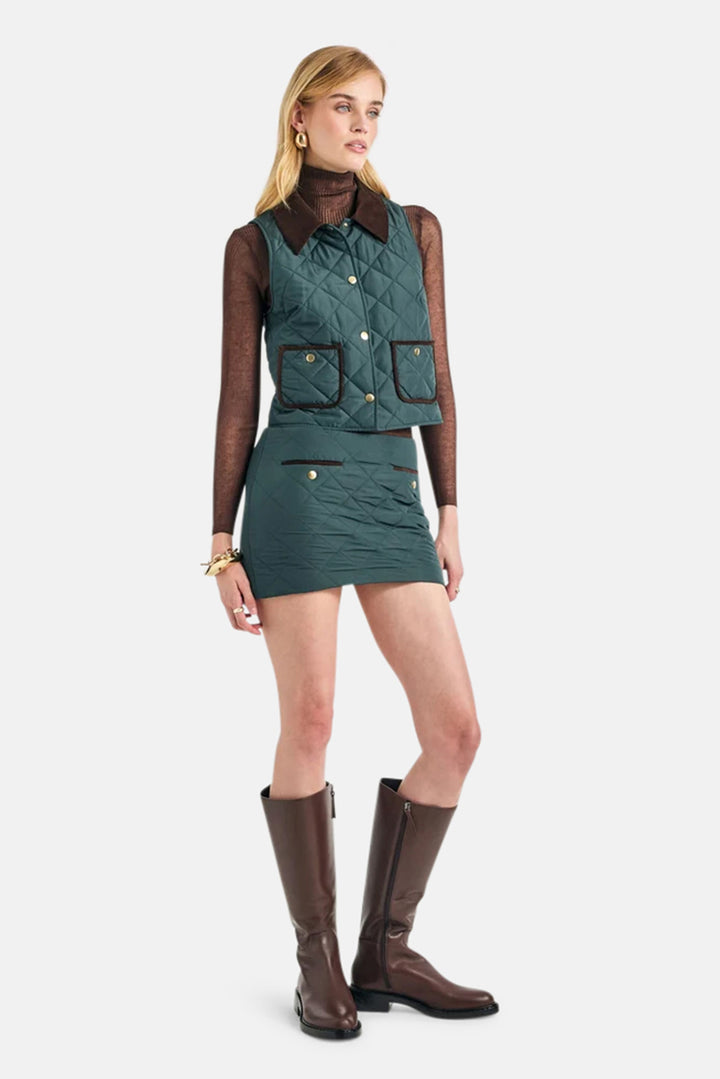 Genna Skirt in Evergreen