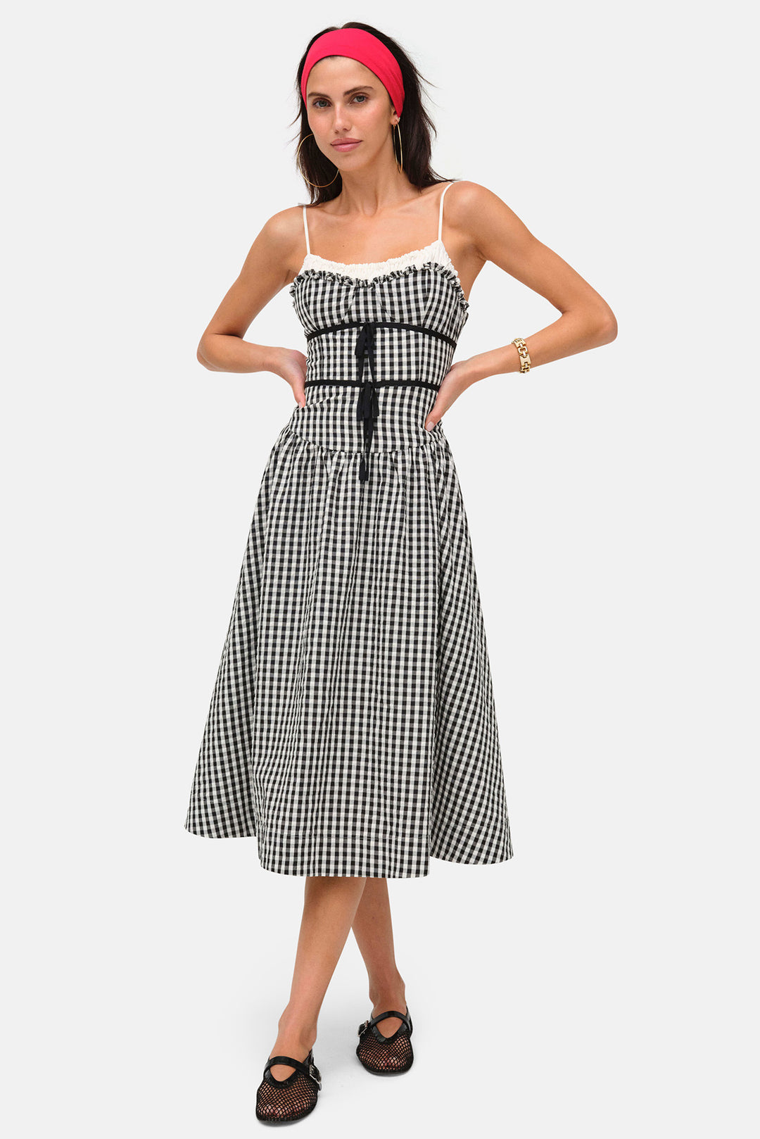 For Love & Lemons Georgia Gingham Midi Dress | Plaid/Black | Size XXS | Shopbop For Love & Lemons Georgia Gingham Midi Dress | Plaid/Black | Size XXS | Shopbop