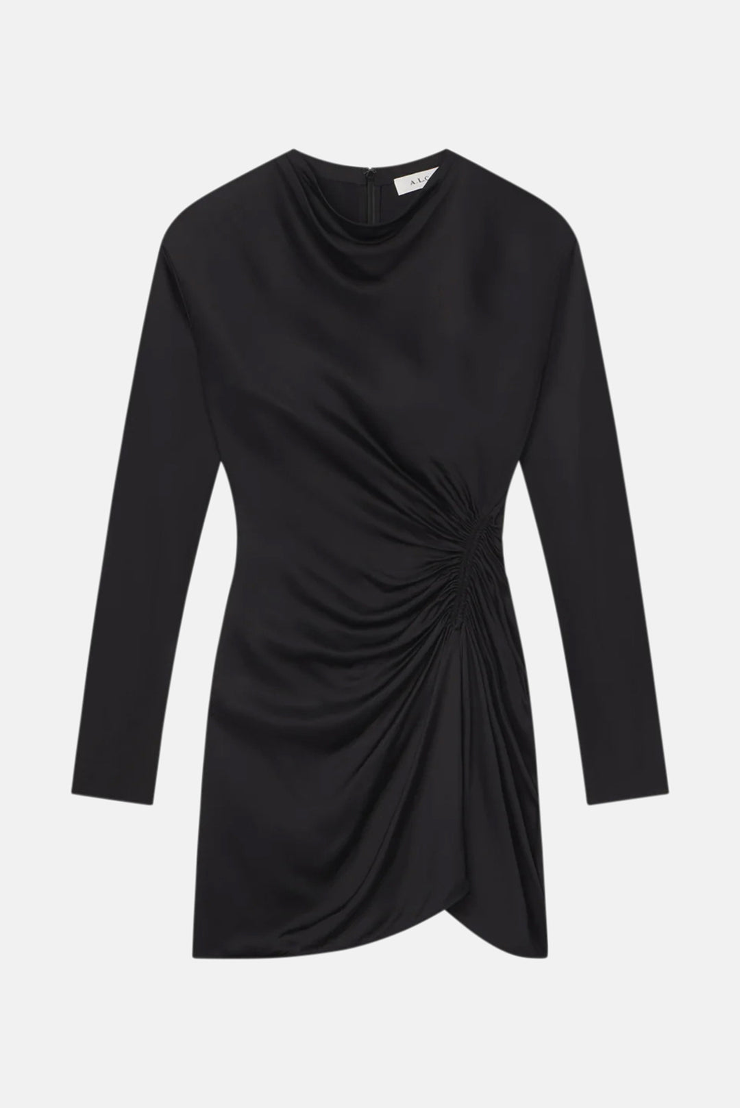 A.L.C. Georgia Satin Mini Dress Black blueandcream A.L.C. Georgia Satin Mini Dress Black blueandcream