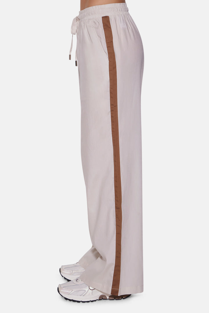 Georgica Beach Poplin Pant Beige w/Brown