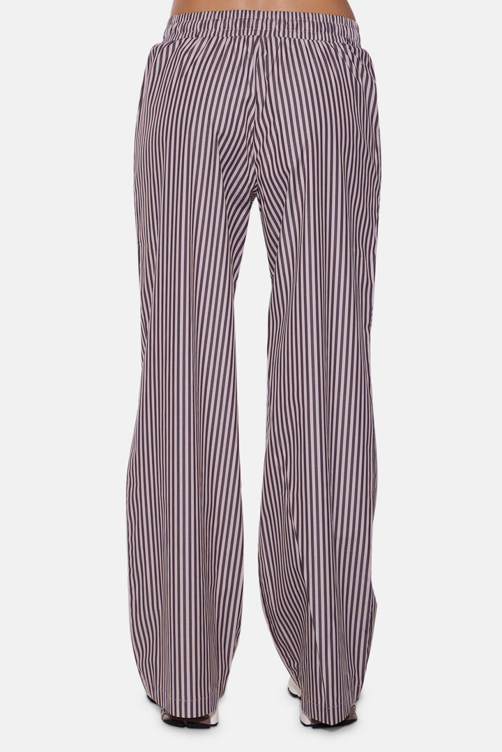 Georgica Beach Poplin Pant Brown/Beige Stripe