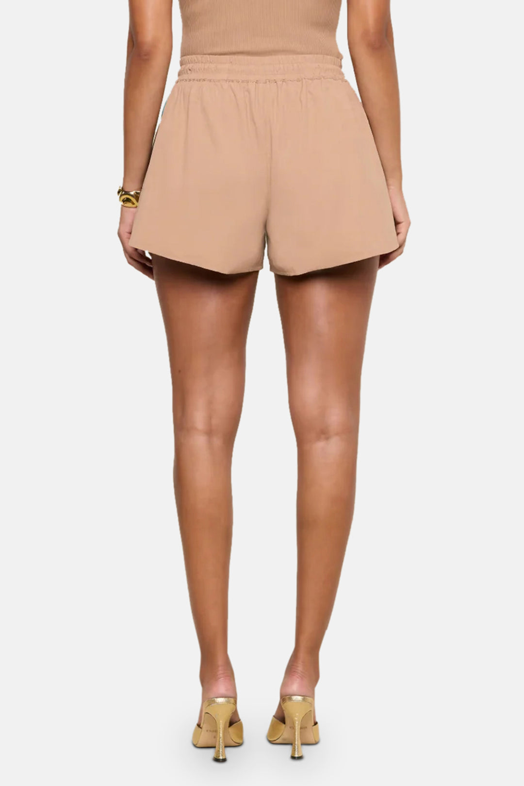Grayson Nylon Short Light Hazelnut/Capri Blue