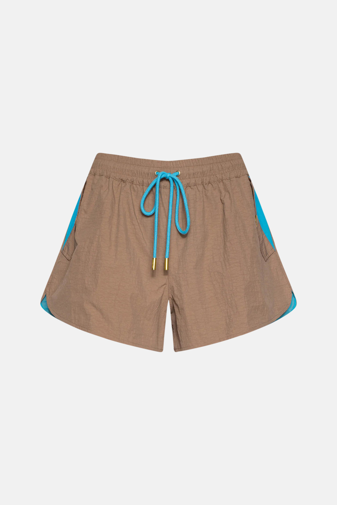 Grayson Nylon Short Light Hazelnut/Capri Blue
