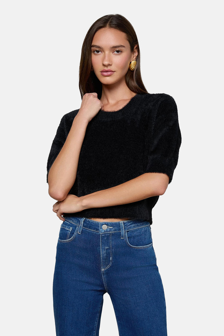 Guinevere Cropped Pullover Black