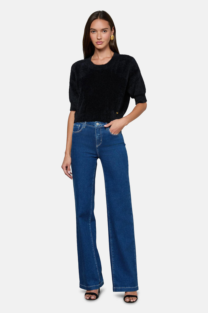 Guinevere Cropped Pullover Black