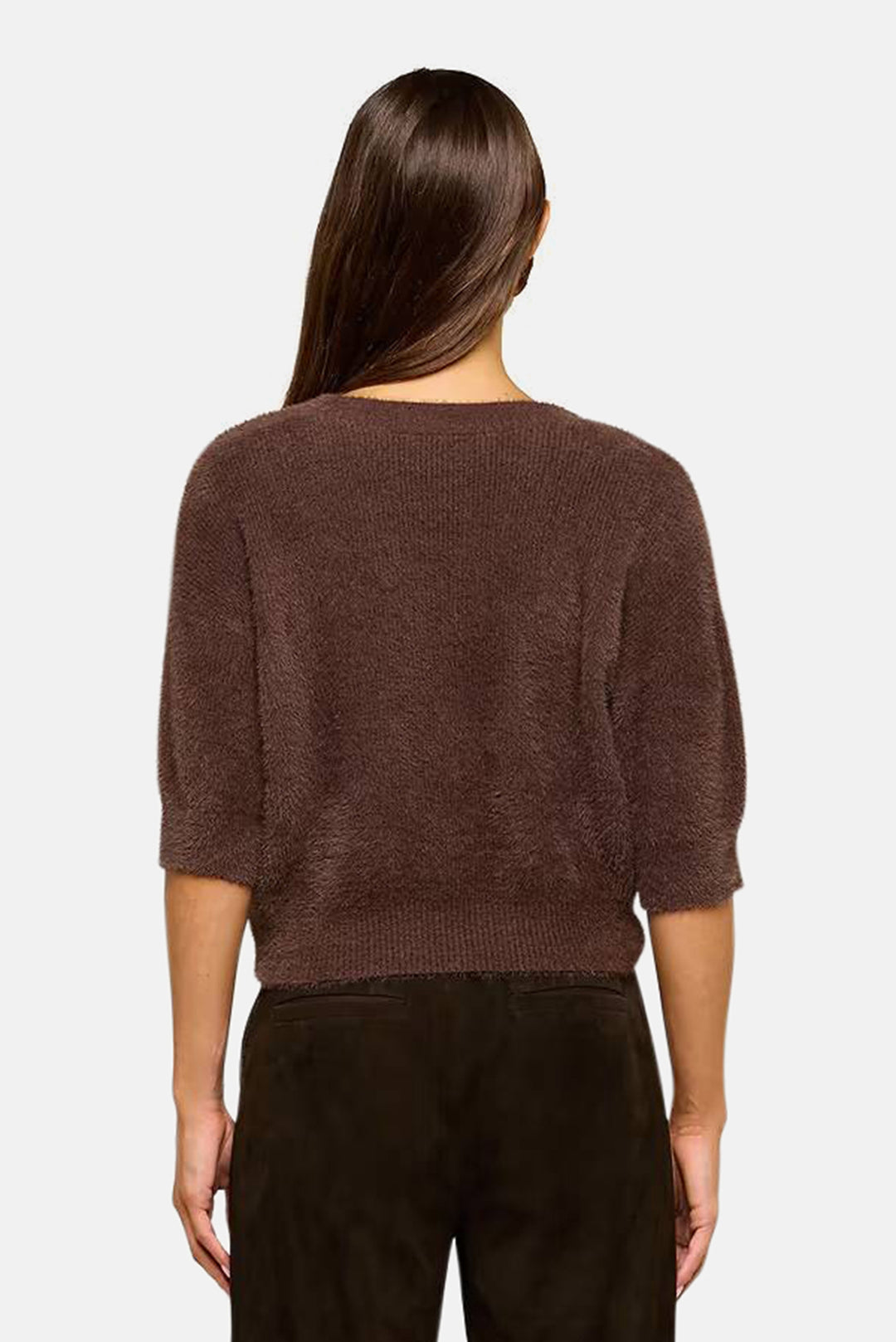Guinevere Cropped Pullover Dark Java
