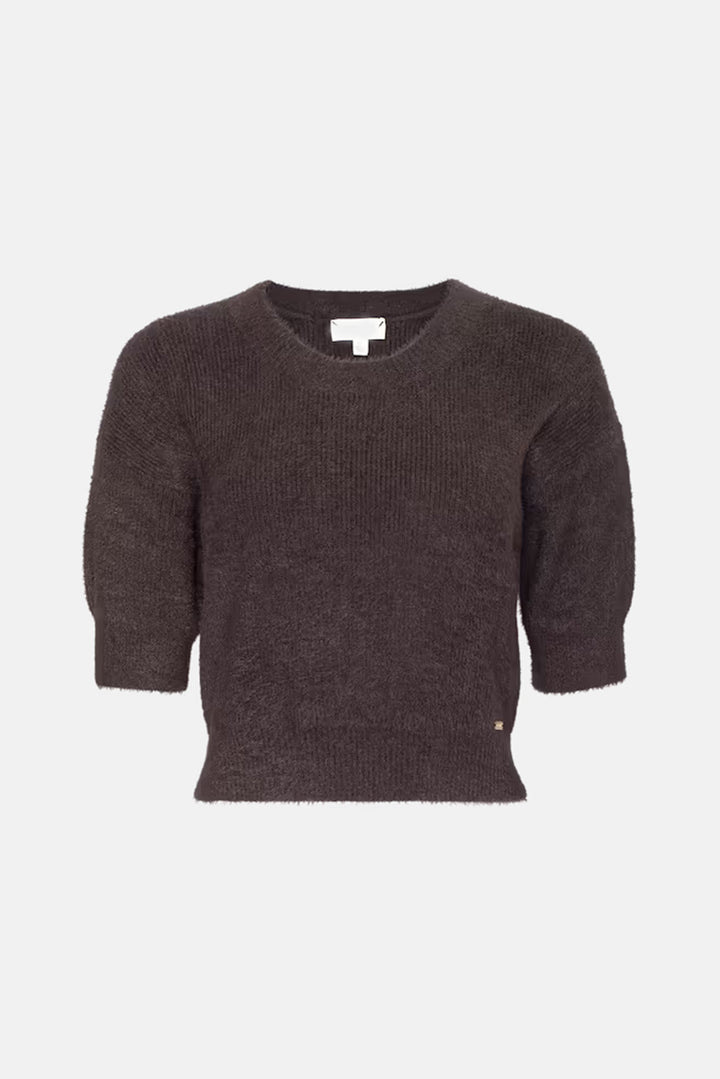 Guinevere Cropped Pullover Dark Java