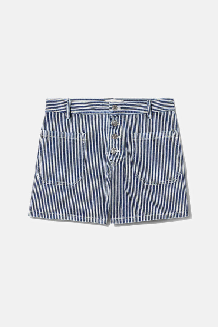 Harley Striped Short Indigo Stripe Rinse