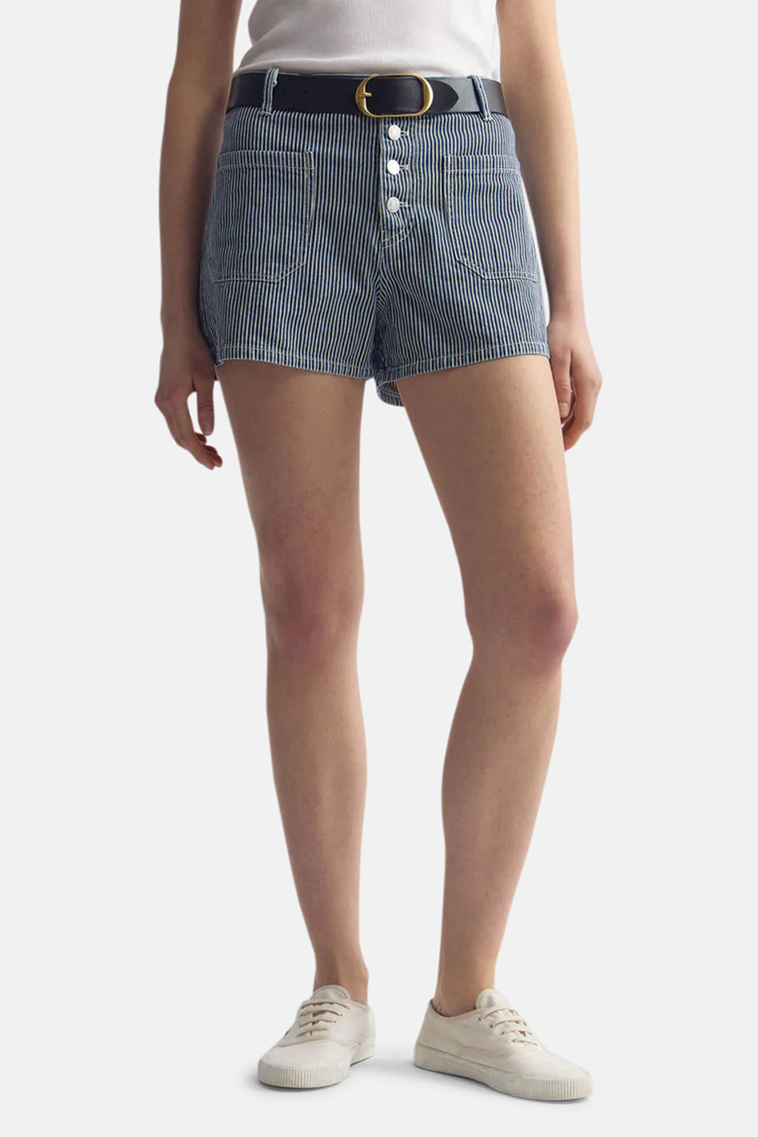 Harley Striped Short Indigo Stripe Rinse