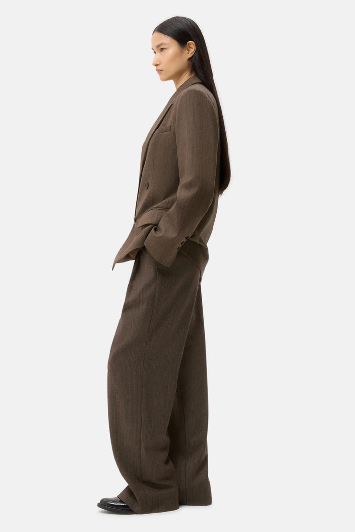 Harper Blazer in Wool Taupe