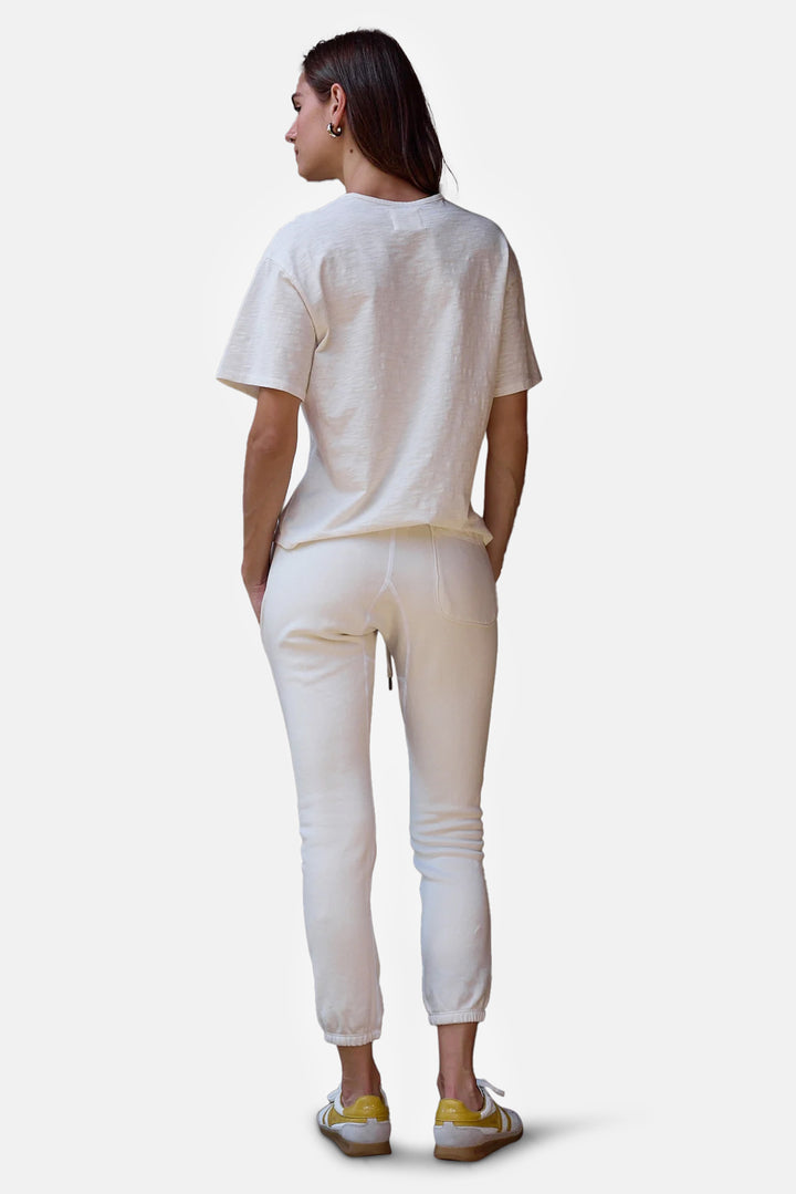 Harper Boxy Slub Jersey Tee Faded White