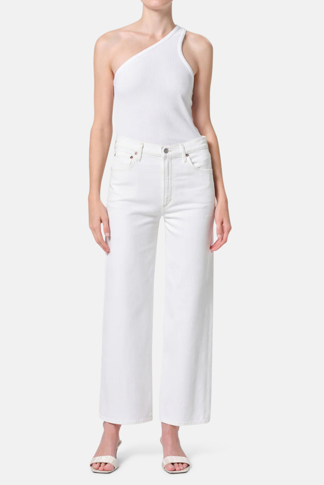 Harper Straight Jean In White Wash