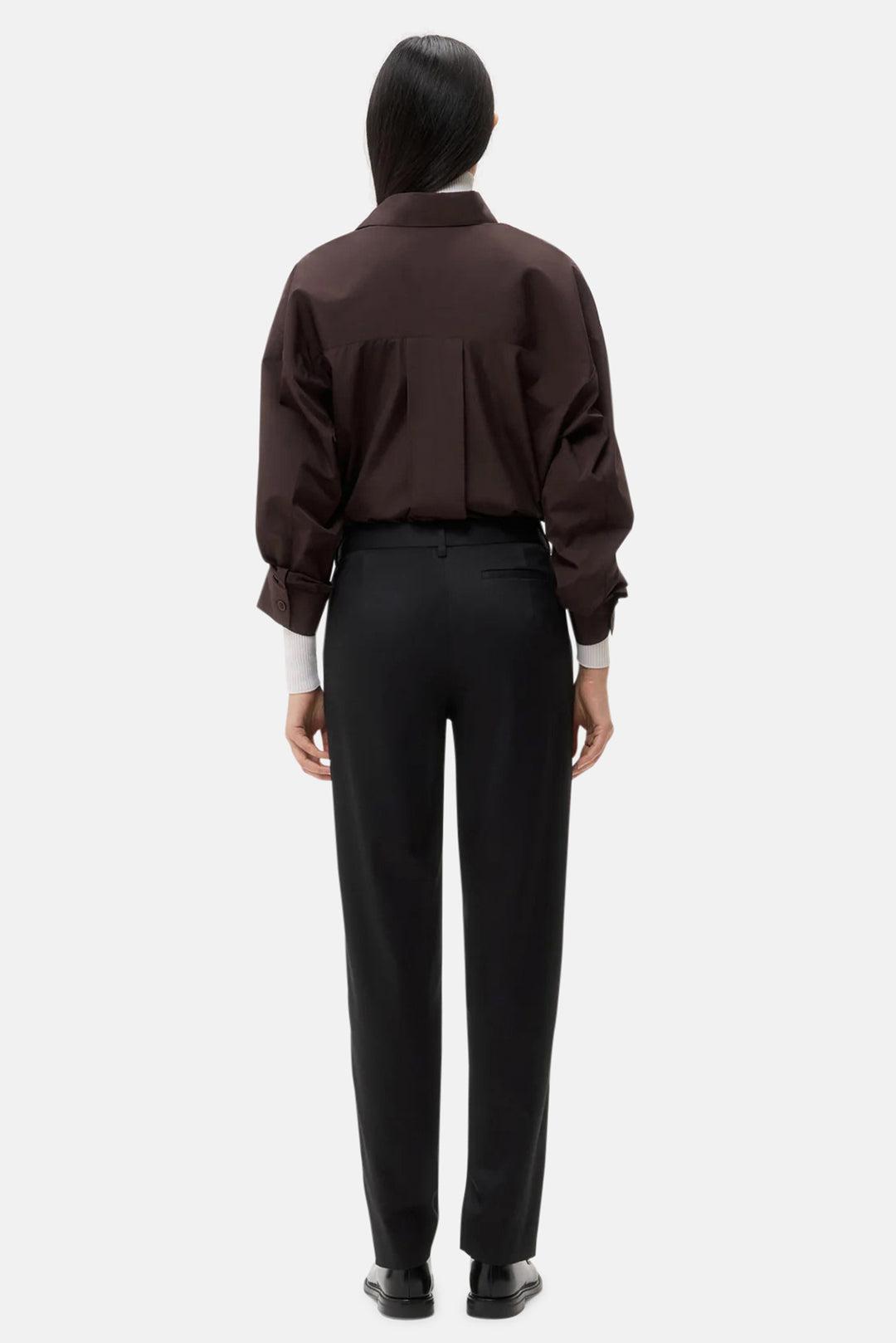 Harrison Pant In Tux Wool Suiting Black