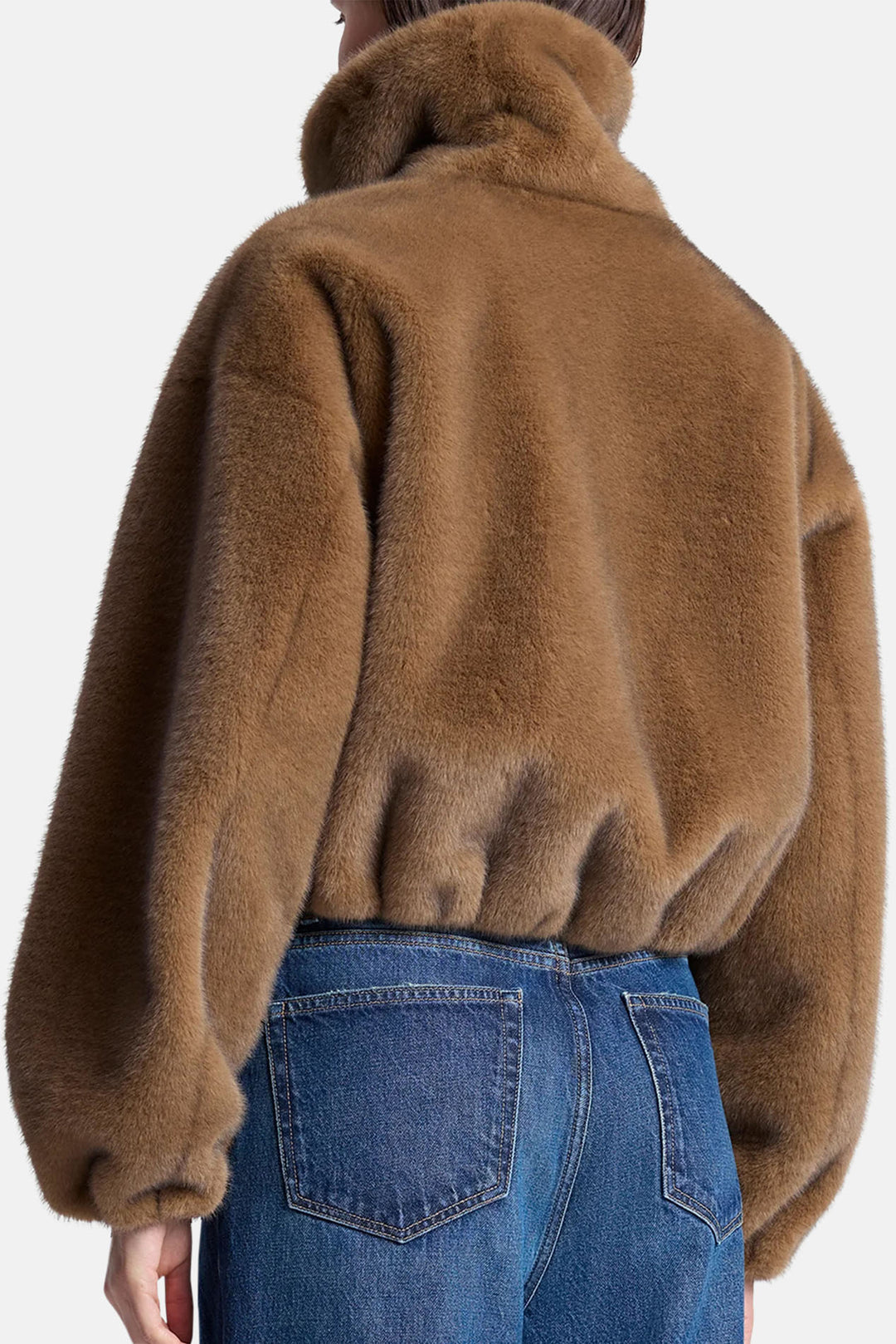 Hazel Faux Fur Jacket Camel