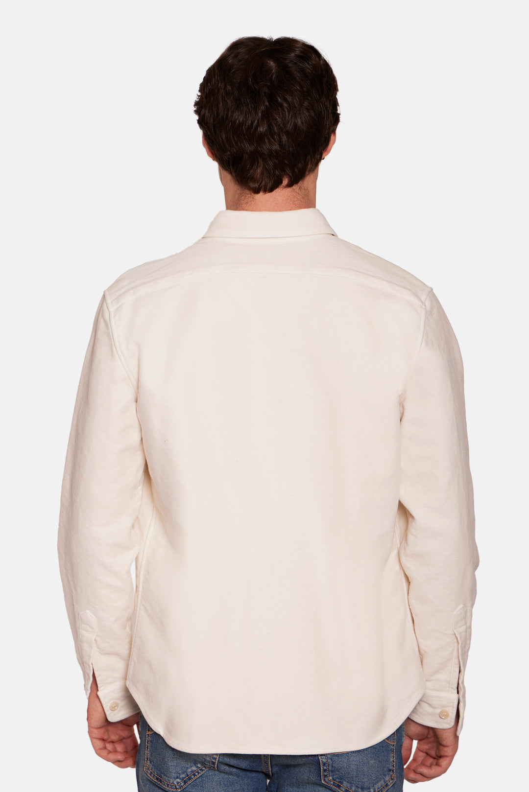 Heavy Twill Overshirt Ivory