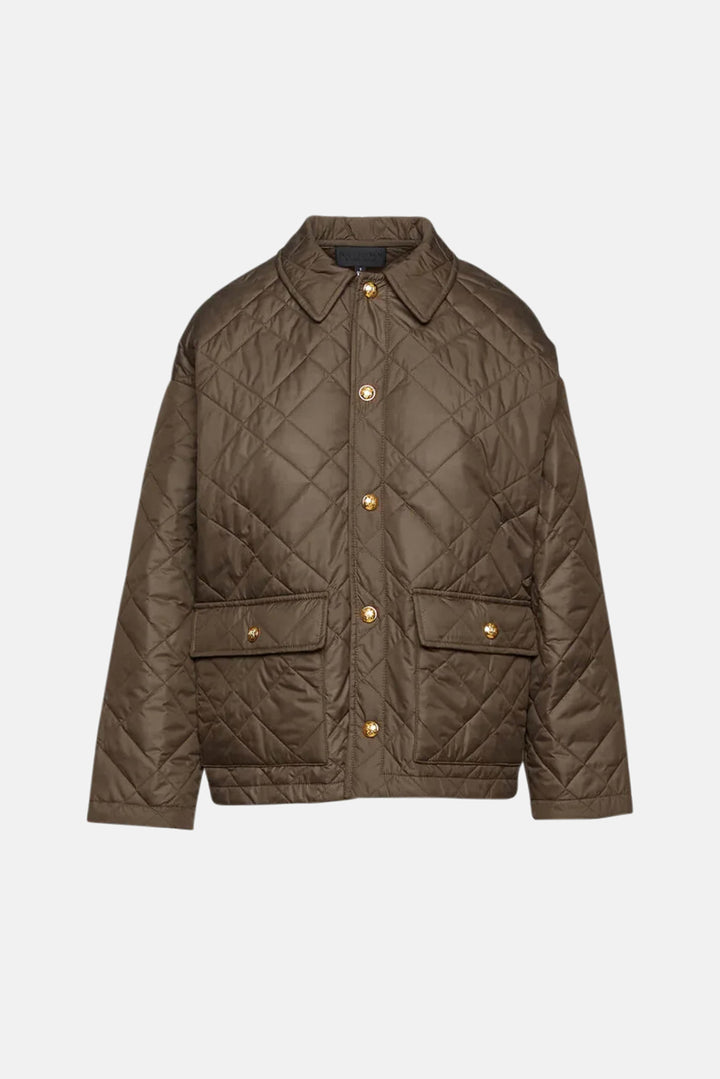 Helah Quilted Parka Army Green