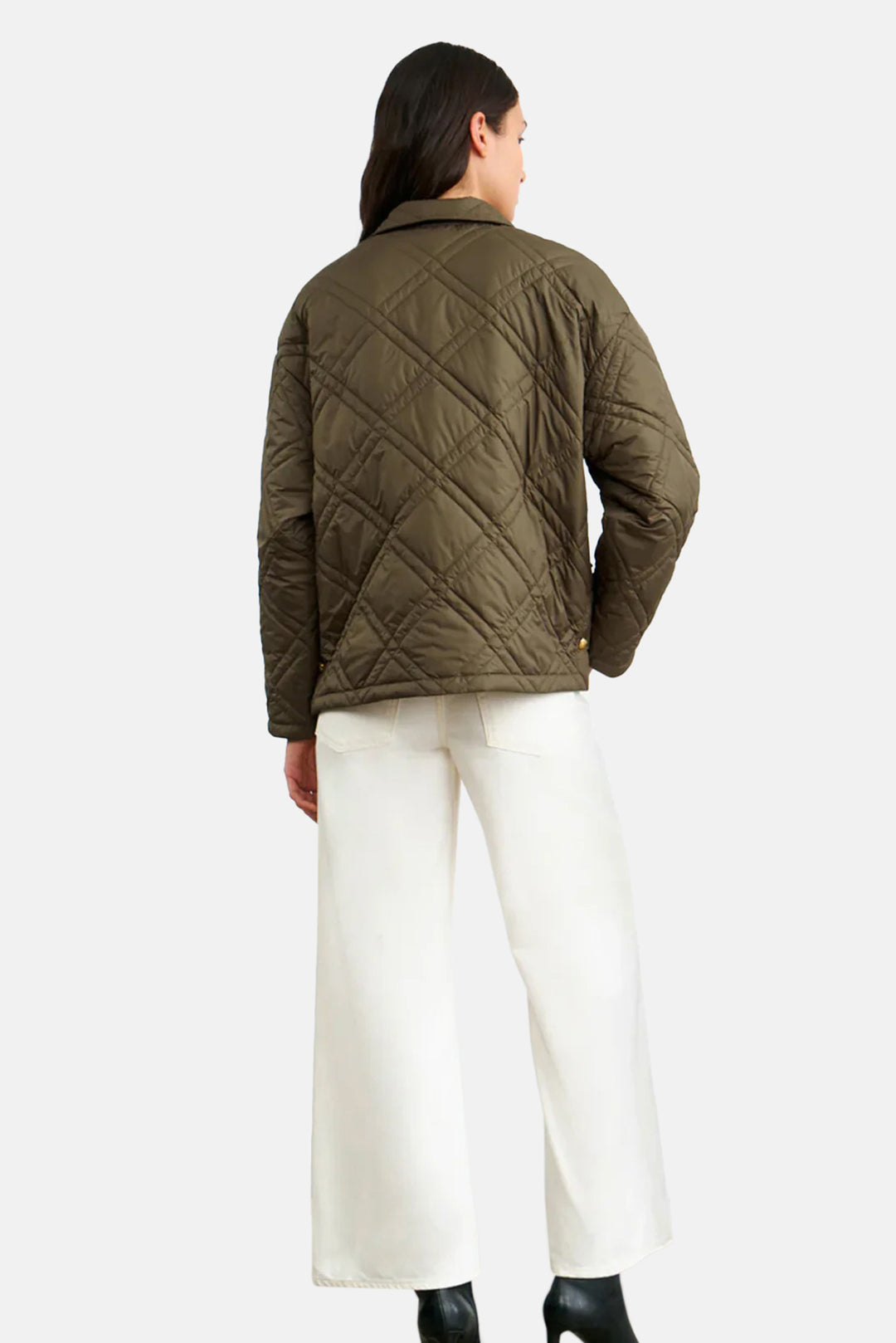 Helah Quilted Parka Army Green