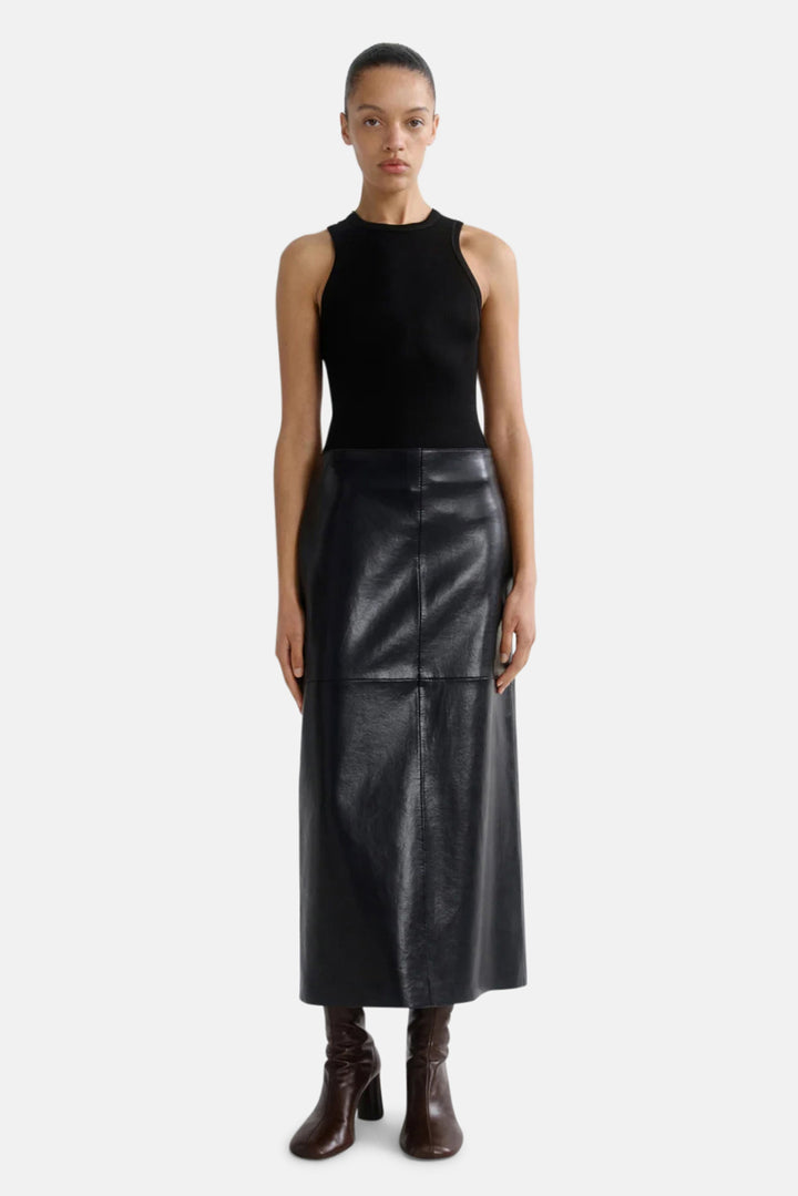 Hikson Skirt (Recycled Leather) in Detox